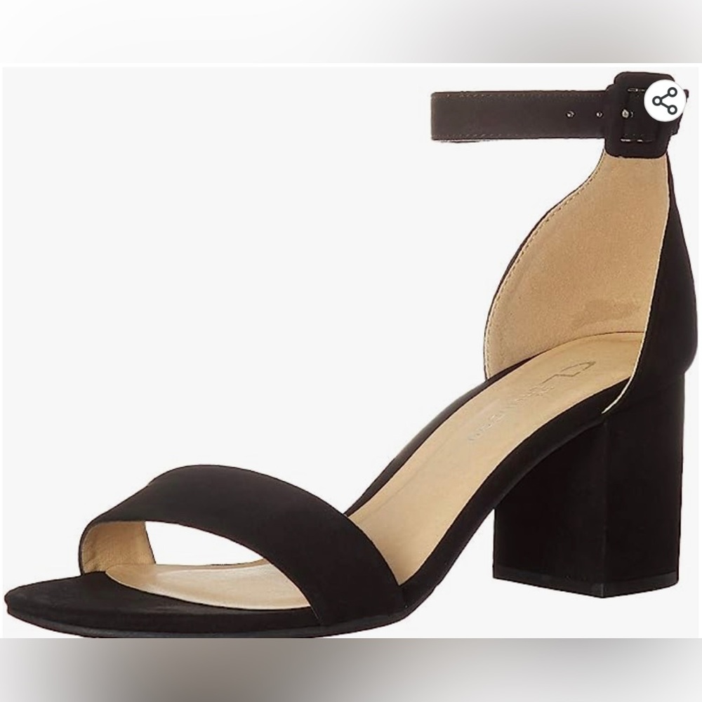 NEW w/box CL by Chinese Laundry Women's Black Jody Heeled Sandal Size 7